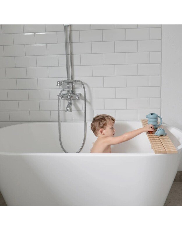 Mushie silikoninis laistytuvas French Blue, melsvas 2