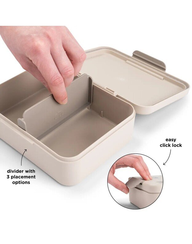 Done by Deer pietų dėžutė su skirtuku Celebration, smėlio spalvos 2