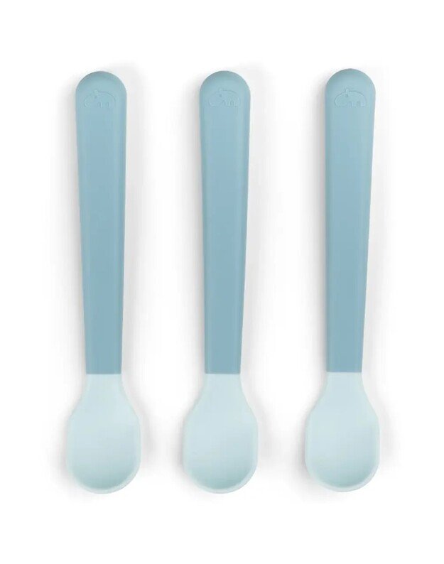 Done by Deer lengvai sugriebiami kūdikio šaukšteliai Foodie, 3 vnt, mėlyni