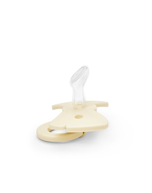 Elodie Details silikoninis čiulptukas 0-6 mėn. Binky Bow - Oat White