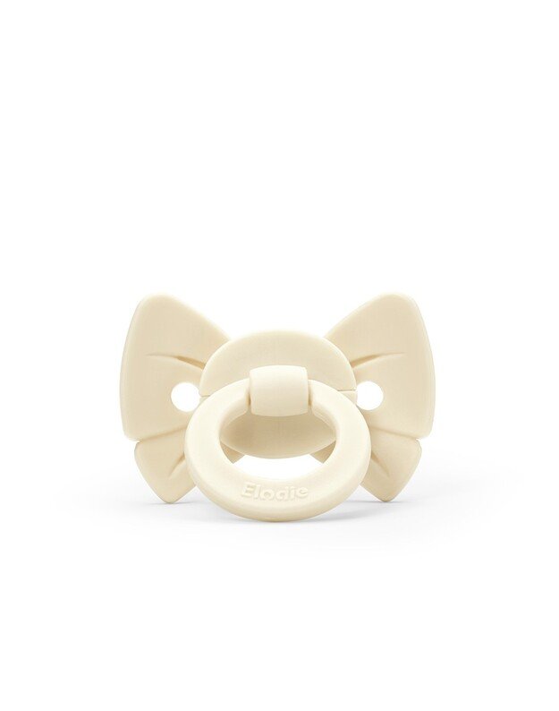 Elodie Details silikoninis čiulptukas 0-6 mėn. Binky Bow - Oat White