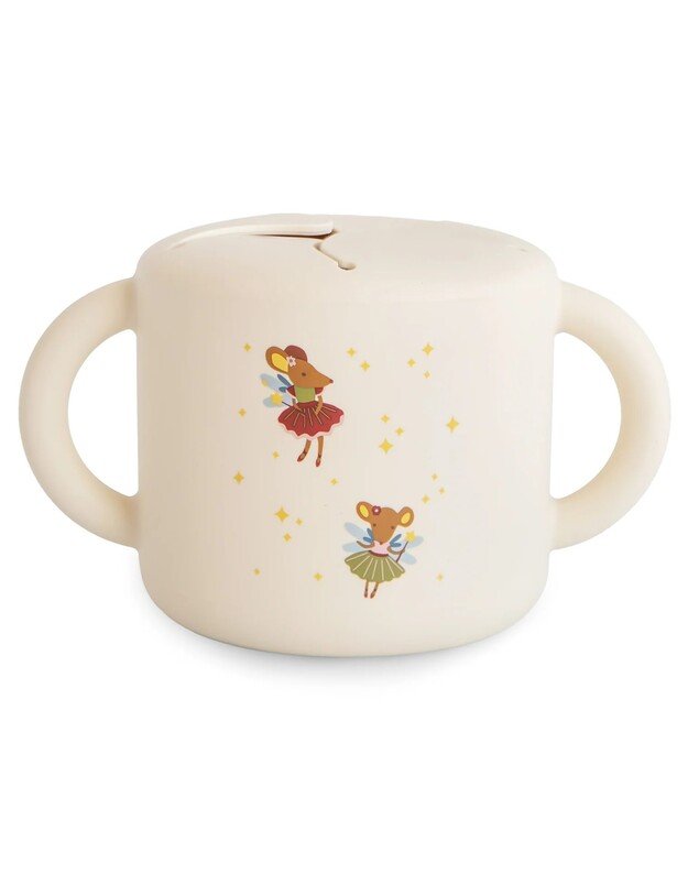 Mushie silikoninis užkandžių puodelis Fairy Mice