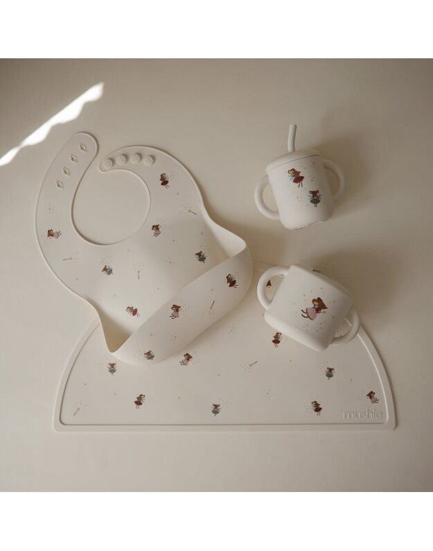 Mushie silikoninis užkandžių puodelis Fairy Mice