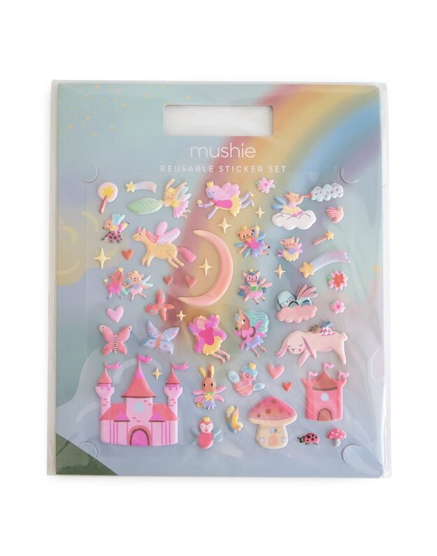 Mushie daugkartinio naudojimo lipdukų rinkinys FAIRIES