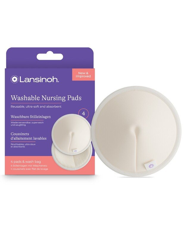 Lansinoh washable nursing pads, 4 pcs.