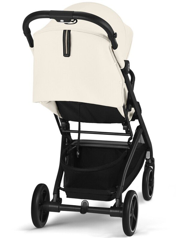 Vežimėlis Cybex Beezy BLK Canvas White, baltas