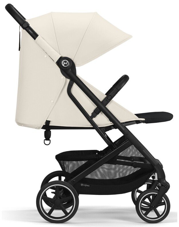 Vežimėlis Cybex Beezy BLK Canvas White, baltas