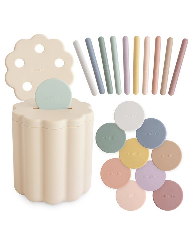 Mushie coin & tube sorting set