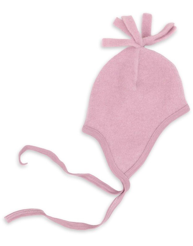 Engel merino wool children's hat Rosewood Melange