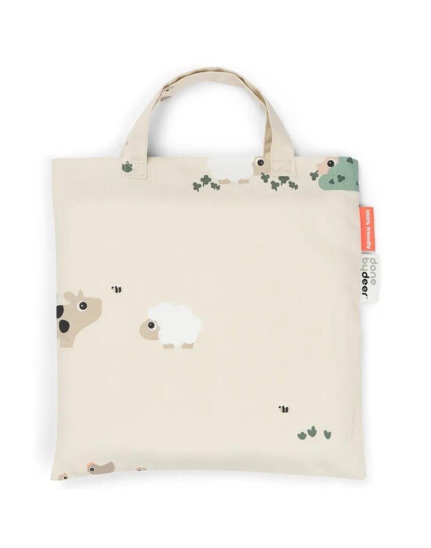 Done by Deer patalynės komplektas Junior INT Tiny Farm, smėlio spalvos 3