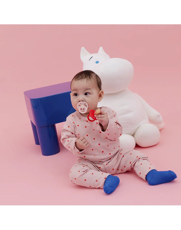 BIBS x Moomin Colour čiulptukai Dancing - Candy Apple mix, 2 vnt, įvairių dydžių 3