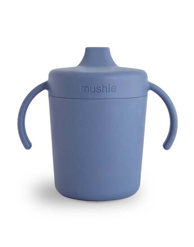 Mushie puodelis su snapeliu Twilight Blue, mėlynas