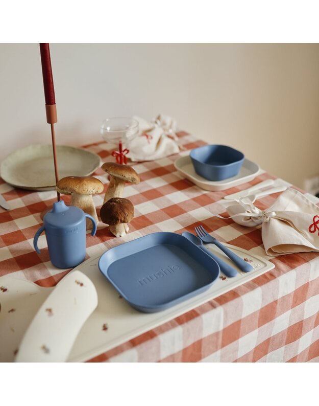 Mushie puodelis su snapeliu Twilight Blue, mėlynas 4