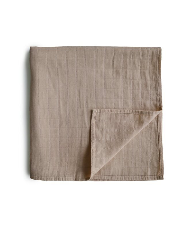 Mushie swaddle Natural