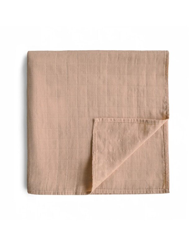 Mushie swaddle Natural 5