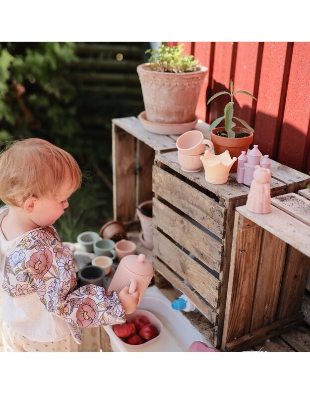 Mushie silikoniniai vonios žaislai Princess, 4 vnt. 3