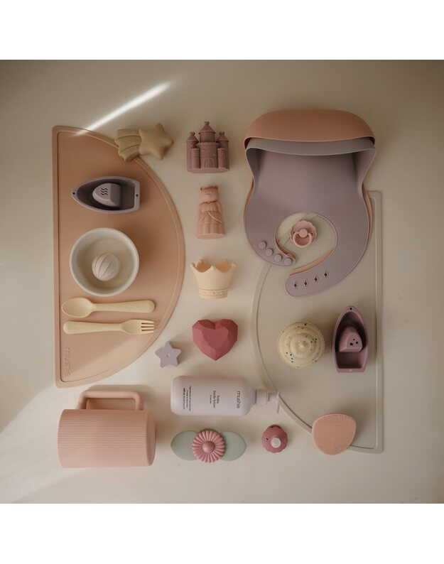 Mushie silikoniniai vonios žaislai Princess, 4 vnt. 7