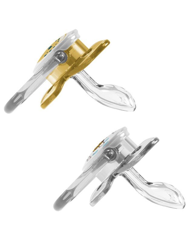 Dr Brown's čiulptukai PreVent Butterfly 6-18 mėn., 2 vnt, geltoni 1