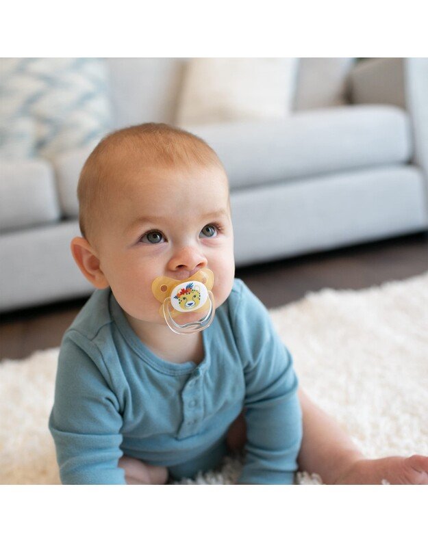 Dr Brown's čiulptukai PreVent Butterfly 6-18 mėn., 2 vnt, geltoni 2