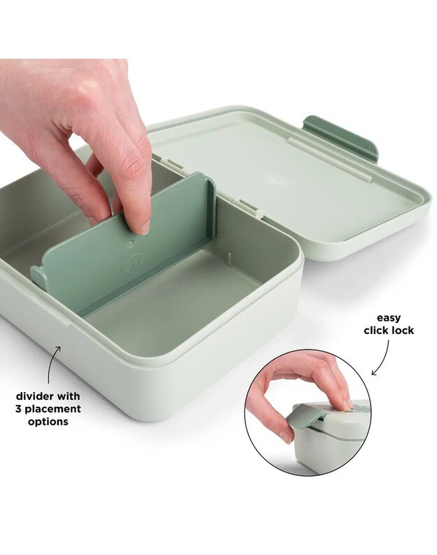 Done by Deer pietų dėžutė su skirtuku Playground, žalia 2