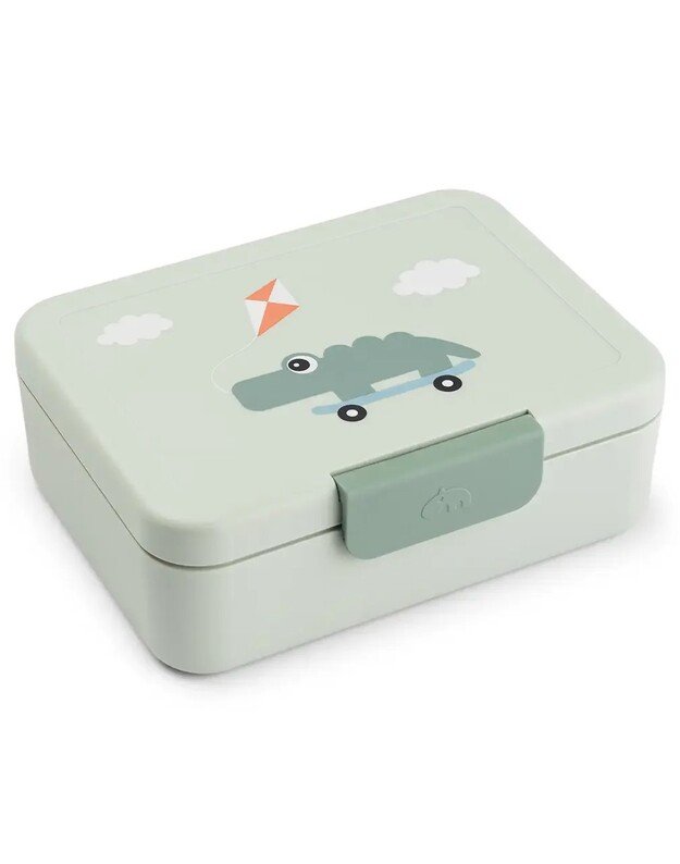 Done by Deer pietų dėžutė su skirtuku Playground, žalia