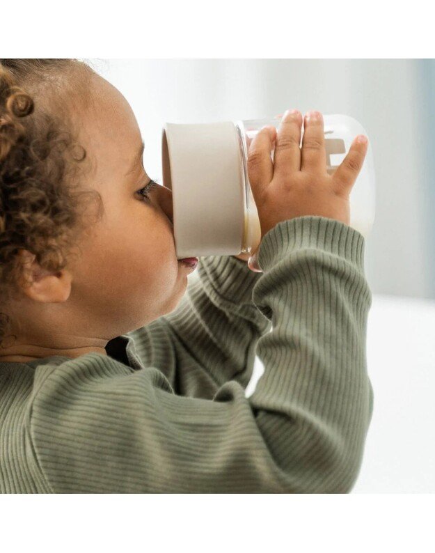 Done by Deer mokymosi gertuvė 360° Celebration, 260ml, smėlio spalvos