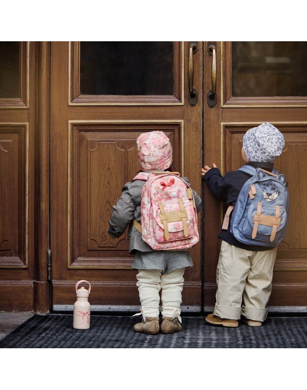 Elodie Details nerūdijančio plieno gertuvė su šiaudeliu Rosy Bow, rausva