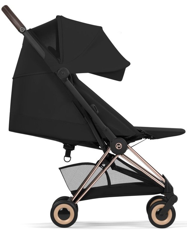 Cybex  COYA vežimėlis RoseGold Sepia Black, juodas