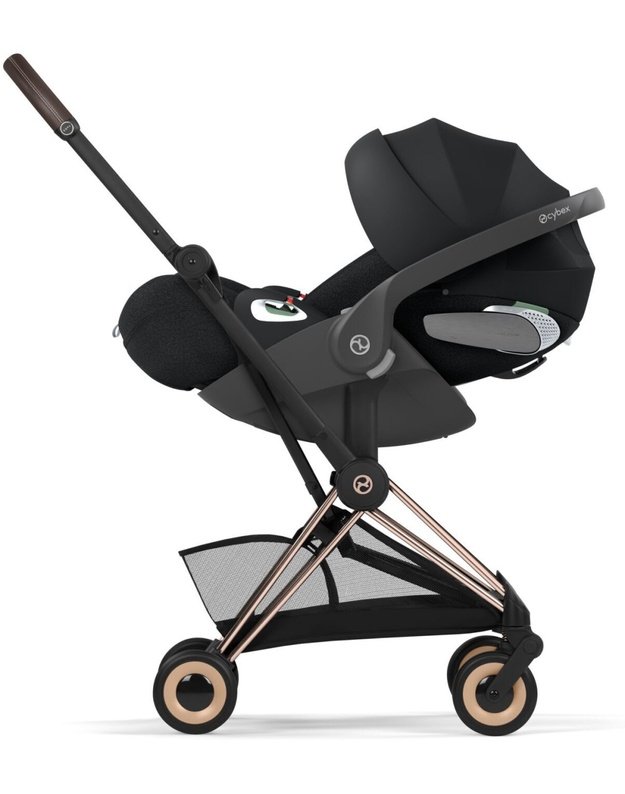 Cybex  COYA vežimėlis RoseGold Sepia Black, juodas