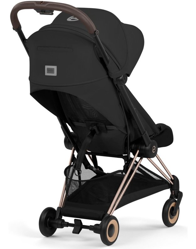 Cybex  COYA vežimėlis RoseGold Sepia Black, juodas
