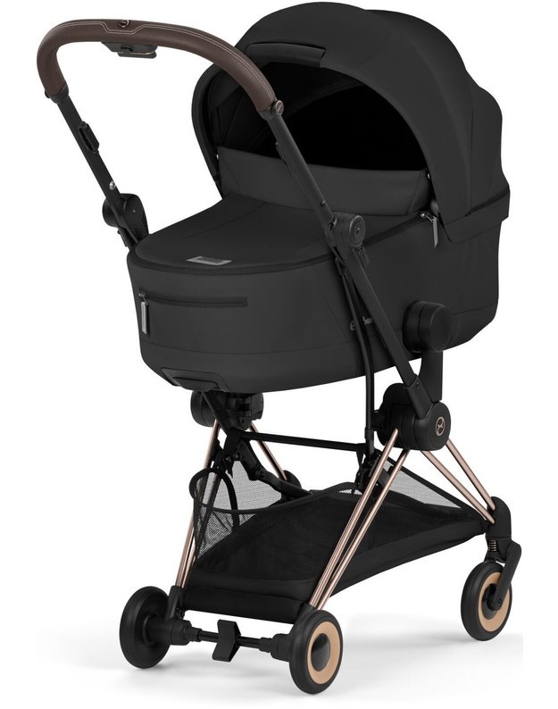 Cybex  COYA vežimėlis RoseGold Sepia Black, juodas