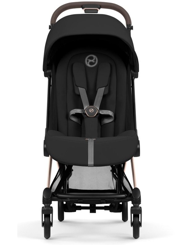 Cybex  COYA vežimėlis RoseGold Sepia Black, juodas