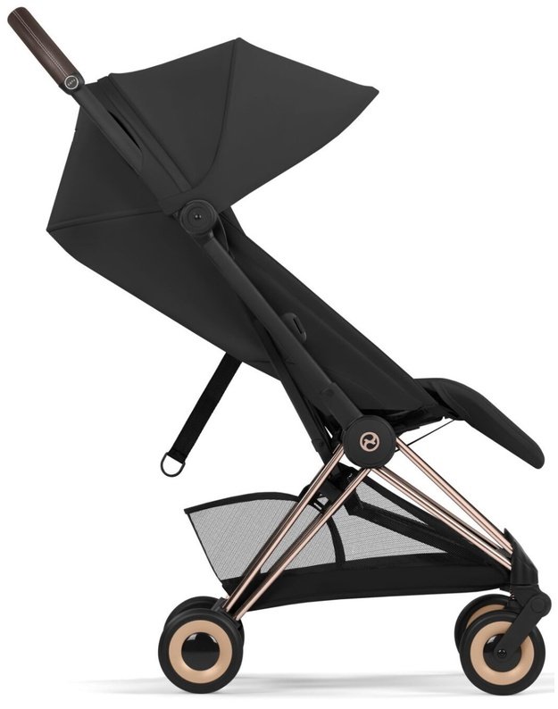 Cybex  COYA vežimėlis RoseGold Sepia Black, juodas