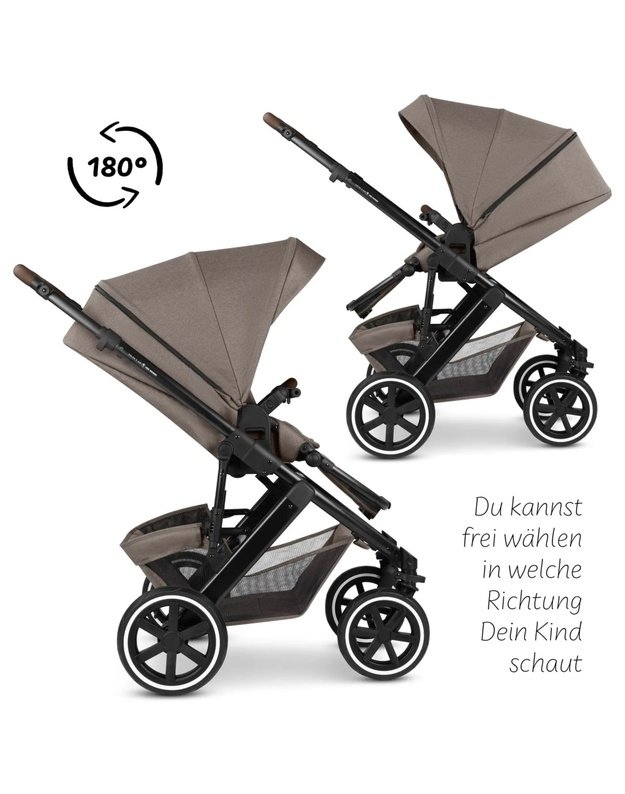 ABC Design Salsa 5 Air 2in1 vežimėlis Nature, rudas