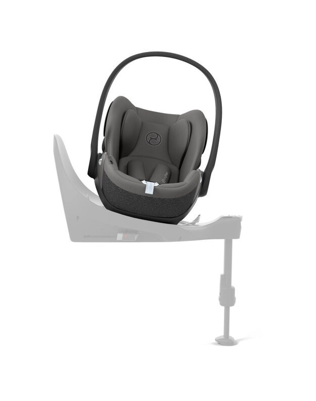 Autokėdutė Cybex Cloud T i-Size 45-87cm, Mirage Grey, pilka