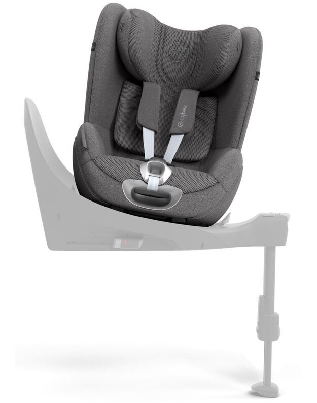 Autokėdutė Cybex Sirona T i-Size Plus Mirage Grey, pilka