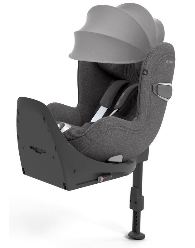 Autokėdutė Cybex Sirona T i-Size Plus Mirage Grey, pilka