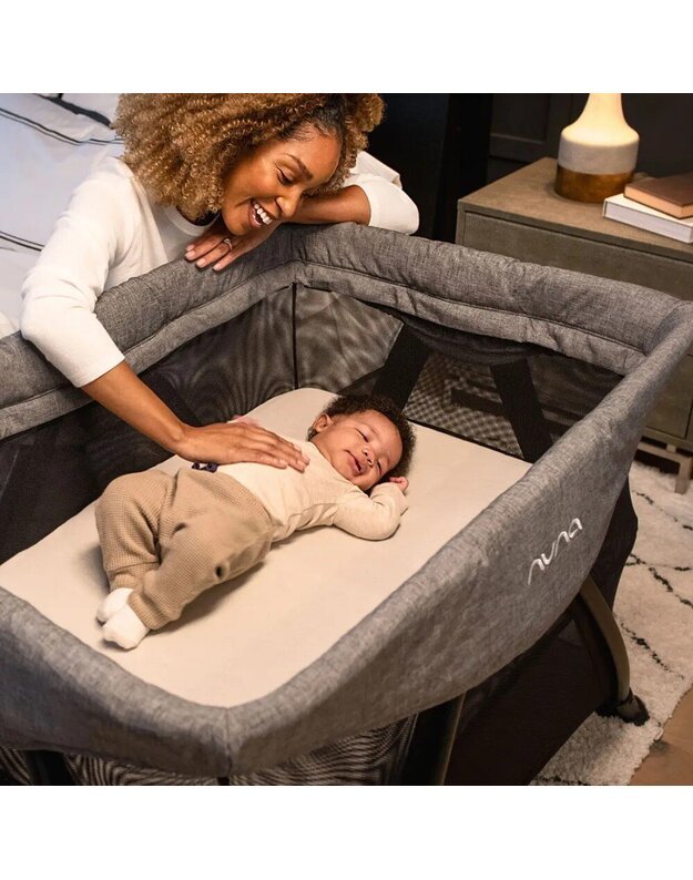 Maniežas-lovytė Nuna Sena Aire Travel Cot Charcoal