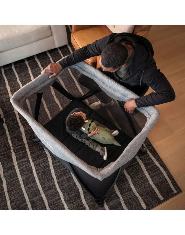 Maniežas-lovytė Nuna Sena Aire Travel Cot Charcoal