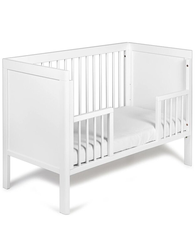 TROLL wooden cot Lukas, white