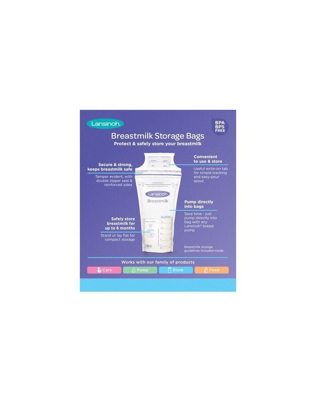 Lansinoh milk storage bags, 50 pcs