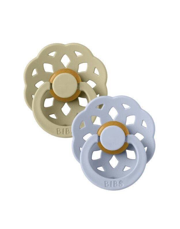 BIBS Boheme pacifiers Khaki / Dusty Blue, 2 pk, various sizes