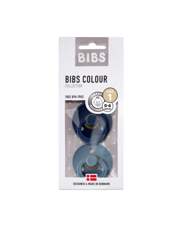 BIBS Colour čiulptukai Deep Space / Petrol 0-6mėn, 2 vnt