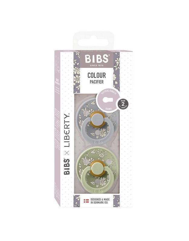 BIBS x Liberty Color pacifiers Capel Sage mix, 2 pk, various sizes