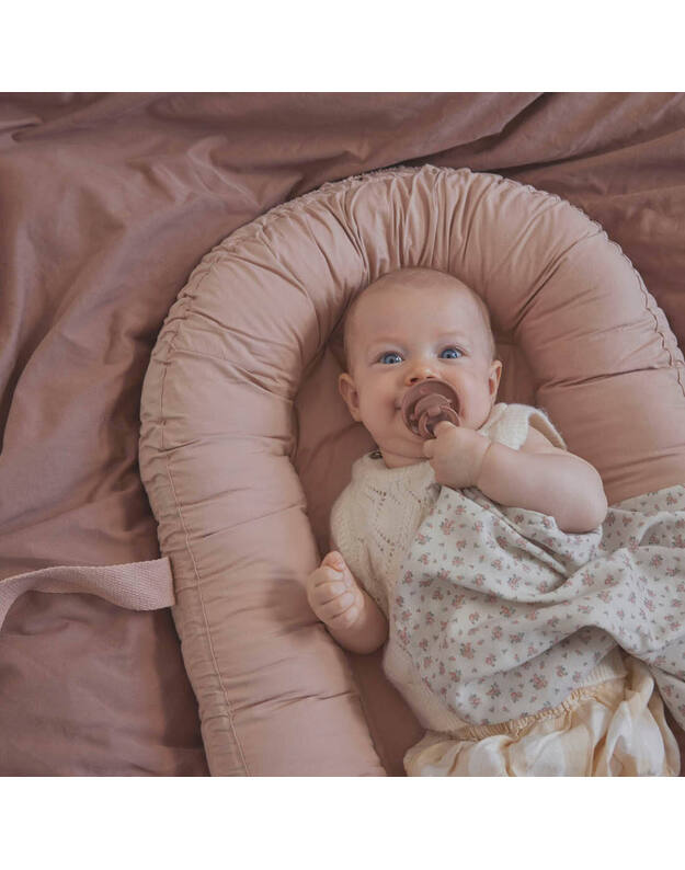 Elodie Details lateksa māneklītis Binky Bundle - Soft Terracotta, rozā/terakota, 2gab