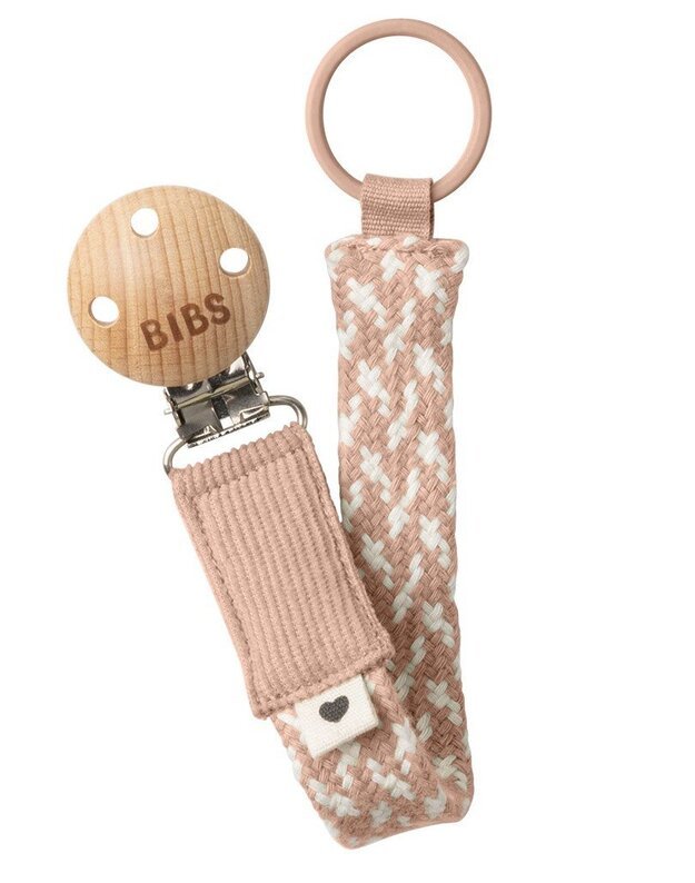 BIBS čiulptuko laikiklis Blush/Ivory, rausvas