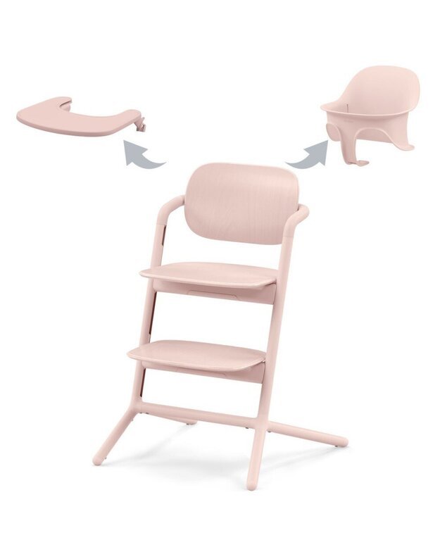 Maitinimo kėdutė Cybex Lemo 3in1 Set Pearl Pink, rausva