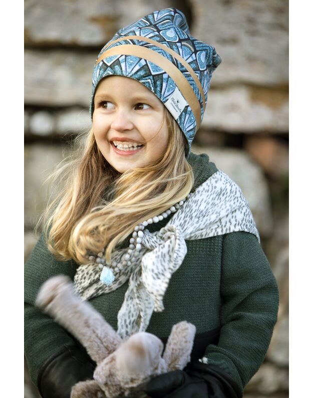 Elodie Details šilta vaikiška kepurė Gilded Everest Feathers, įvairių dydžių