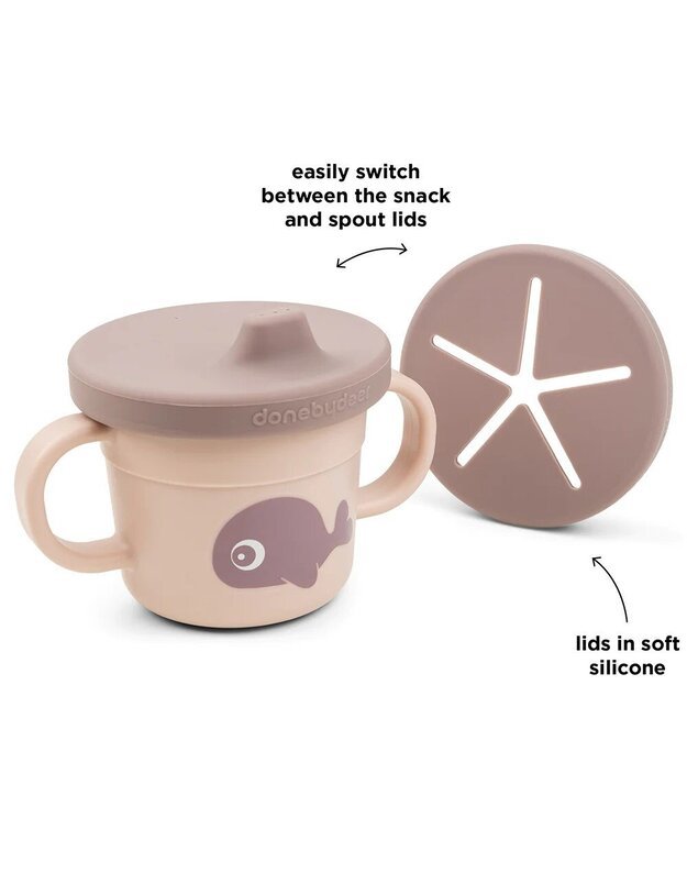 Done by Deer spout/snack cup Foodie Wally Pink