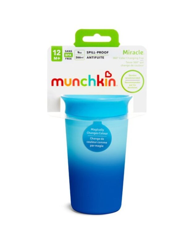 Munchkin keičianti spalvą gertuvė Miracle 360, 266ml, įvairių spalvų